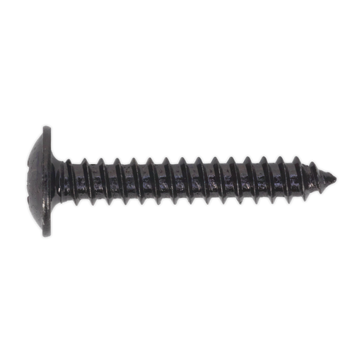 Sealey - BST4225 Self Tapping Screw 4.2 x 25mm Flanged Head Black Pozi BS 4174 Pack of 100 Consumables Sealey - Sparks Warehouse