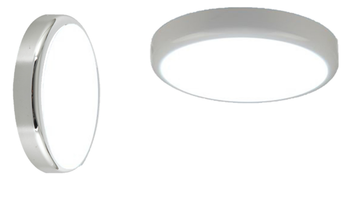 Knightsbridge BT9DEMS Trade LED 256mm Surface Mounted Emergency Light Fitting with Sensor 9W IP44 6000K Flush Bathroom Ceiling Lights Knightsbridge - Sparks Warehouse