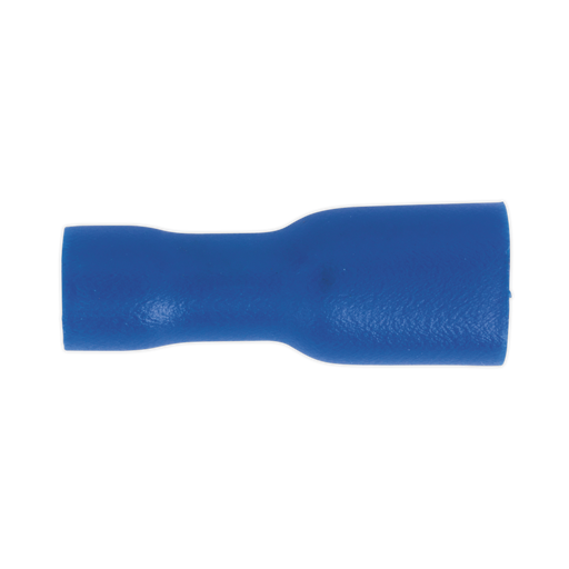 Sealey - BT15 Fully Insulated Terminal 4.8mm Female Blue Pack of 100 Consumables Sealey - Sparks Warehouse