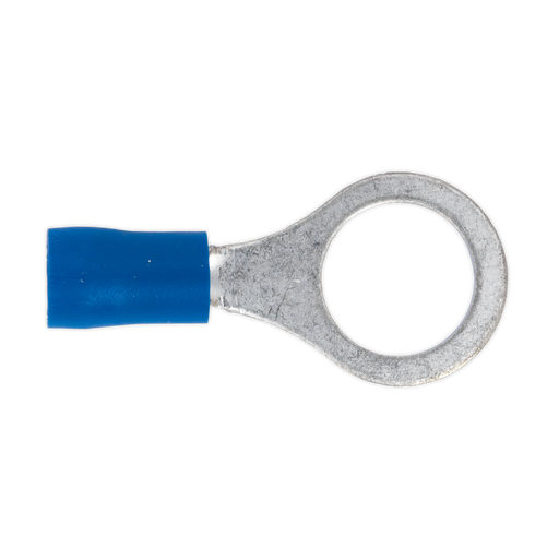 Sealey - BT23 Easy-Entry Ring Terminal Ø10.5mm (3/8") Blue Pack of 100 Consumables Sealey - Sparks Warehouse