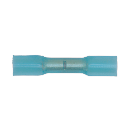 Sealey - BTSB100 Heat Shrink Butt Connector Terminal Ø5.8mm Blue Pack of 100 Consumables Sealey - Sparks Warehouse