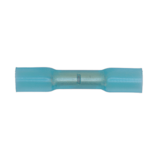 Sealey - BTSB50 Heat Shrink Butt Connector Terminal Ø5.8mm Blue Pack of 50 Consumables Sealey - Sparks Warehouse