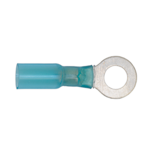 Sealey - BTSR2584 Heat Shrink Ring Terminal Ø8.4mm Blue Pack of 25 Consumables Sealey - Sparks Warehouse