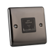Caradok 1 Gang 3-pole Fan Isolator Switch - Black Nickel, Metal Switch Caradok - The Curve - Black Nickel Caradok - Sparks Warehouse