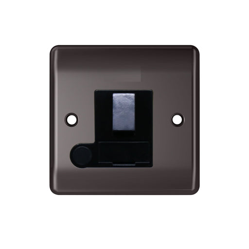 Caradok 13A switched FCU’s Black Nickel, Metal Switch - Black Insert Caradok - The Curve - Black Nickel Caradok - Sparks Warehouse