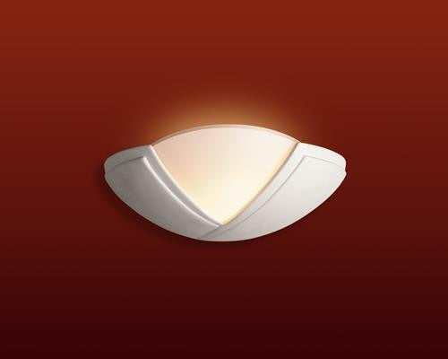 Firstlight C322UN Ceramic Wall Light - 100w - Unglazed with Acid White Glass - Firstlight - sparks-warehouse