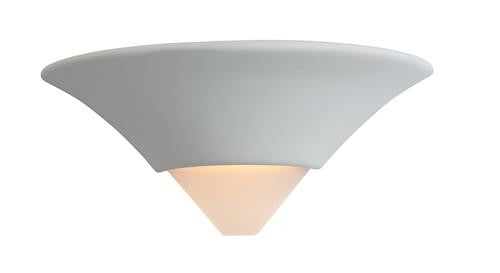 Firstlight C340UN Ceramic Wall Light - 100w - Unglazed with Acid White Glass - Firstlight - sparks-warehouse