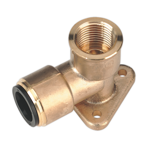 Sealey - CAS15BWE Wingback Elbow 15mm x 1/2"BSP Brass (John Guest Speedfit® - PM15WB) Compressors Sealey - Sparks Warehouse