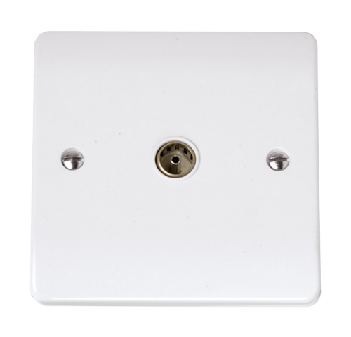 Scolmore CCA065 - Single Coaxial Outlet Essentials Scolmore - Sparks Warehouse