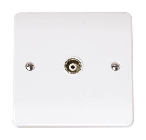 Scolmore CCA158 - Single Isolated Coaxial Outlet Essentials Scolmore - Sparks Warehouse
