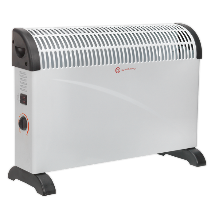 Sealey - CD2005 Convector Heater 2000W/230V 3 Heat Settings Thermostat Heating & Cooling Sealey - Sparks Warehouse