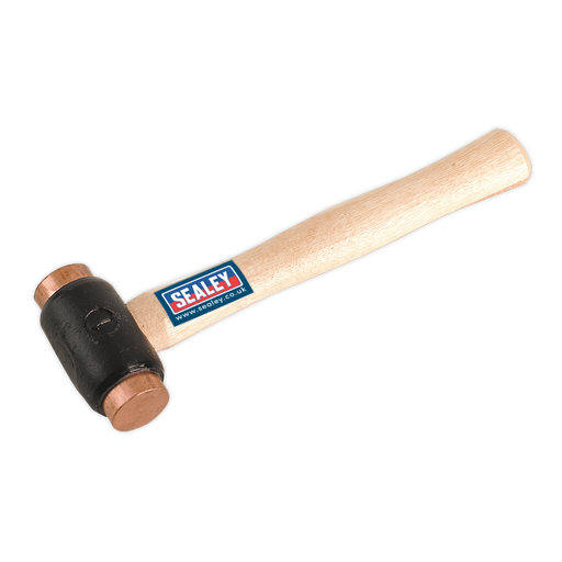 Sealey - CFH02 Copper Faced Hammer 1.75lb Hickory Shaft Hand Tools Sealey - Sparks Warehouse