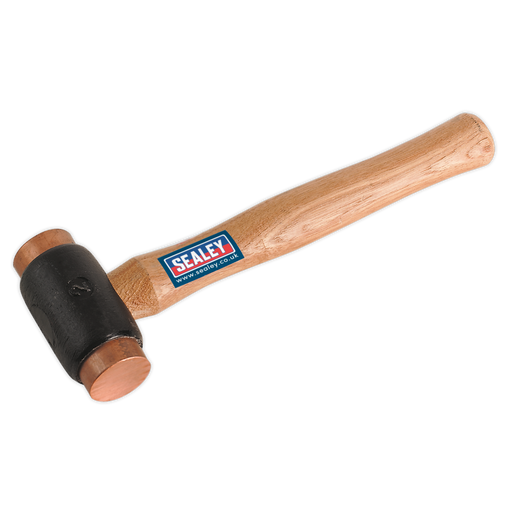Sealey - CFH03 Copper Faced Hammer 2.75lb Hickory Shaft Hand Tools Sealey - Sparks Warehouse