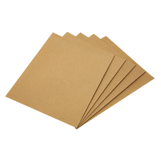 Sealey - Glasspaper 280 x 230mm - Assorted Pack of 5 Consumables Sealey - Sparks Warehouse