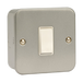 Scolmore CL011B - 10AX 1 Gang 2 Way Plate Switch (No Knockouts) Essentials Scolmore - Sparks Warehouse