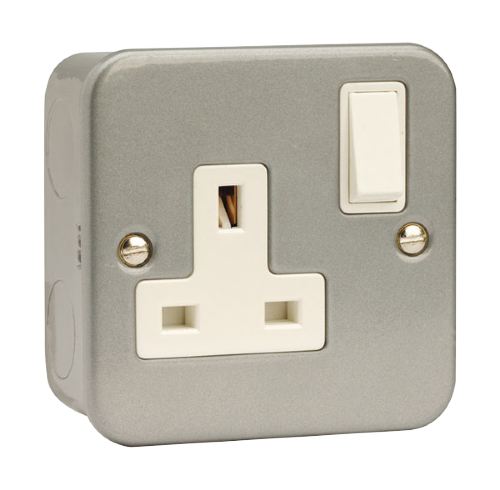 Scolmore CL035 - 1 Gang 13A DP Switched Socket Outlet Essentials Scolmore - Sparks Warehouse