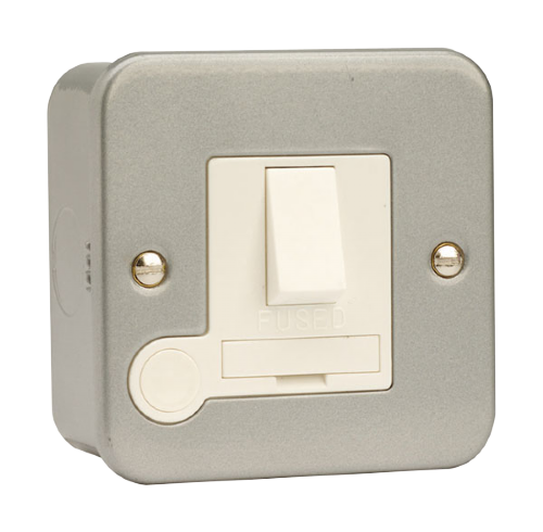 Scolmore CL051B - 13A Fused Connection Unit DP Switched With Optional Flex Outlet (No Knockouts) Essentials Scolmore - Sparks Warehouse