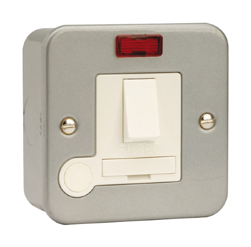 Scolmore CL052 - 13A Fused Connection Unit DP Switched With Optional Flex Outlet + Neon Essentials Scolmore - Sparks Warehouse
