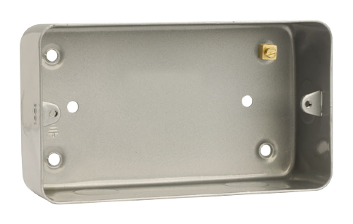 Scolmore CL084 - 2 Gang 40mm Deep Mounting Box Essentials Scolmore - Sparks Warehouse
