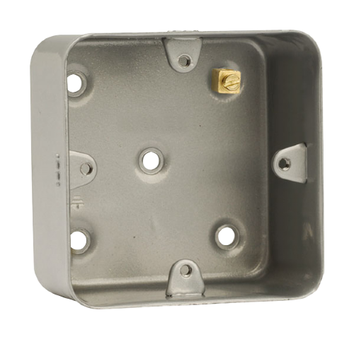 Scolmore CL085 - 1 Gang 40mm Deep Mounting Box (No Knockouts) Essentials Scolmore - Sparks Warehouse