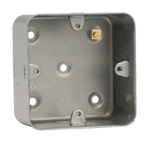 Scolmore CL087 Essentials Metal Clad 1g M/c Back Box With K/outs 50mm Deep  Scolmore - Sparks Warehouse
