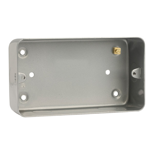 Scolmore CL088 Essentials Metal Clad 2g M/c Back Box With K/outs 50mm Deep  Scolmore - Sparks Warehouse