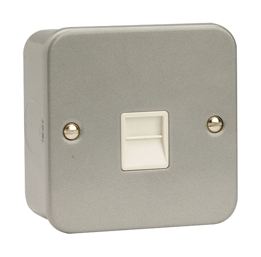 Scolmore CL120 Essentials Metal Clad Metal Clad Master Telephone Socket  Scolmore - Sparks Warehouse