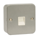 Scolmore CL120 Essentials Metal Clad Metal Clad Master Telephone Socket  Scolmore - Sparks Warehouse