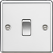 Knightsbridge CL12PC 10A 1G Intermediate Switch - Rounded Edge Polished Chrome light switch Knightsbridge - Sparks Warehouse
