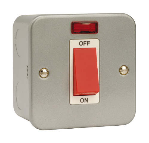 Scolmore CL201 - 45A 1 Gang DP Switch With Neon Essentials Scolmore - Sparks Warehouse