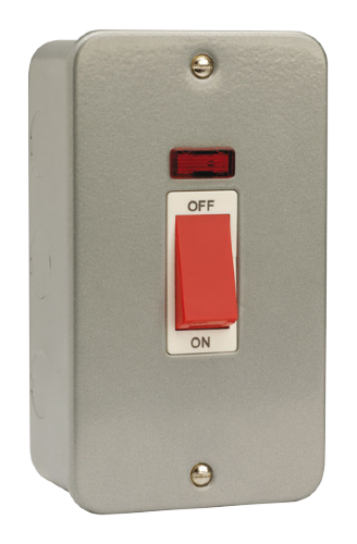 Scolmore CL203 - 45A 2 Gang DP Switch With Neon Essentials Scolmore - Sparks Warehouse