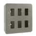 Scolmore CL20506 - 6 Gang GridPro® Frontplate with Back Box GridPro Scolmore - Sparks Warehouse