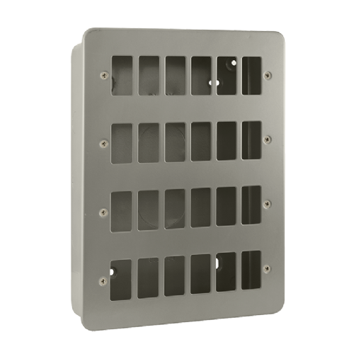 Scolmore CL20524 - 24 Gang GridPro® Frontplate with Back Box GridPro Scolmore - Sparks Warehouse