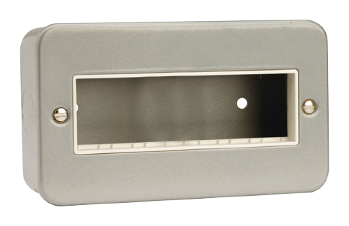 Scolmore CL426 - 2 Gang Plate - 6 In-Line Apertures Essentials Scolmore - Sparks Warehouse
