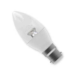 Power LED Candle Clear 240v 4w B22d Dimmable - Bell Code 05138 LED Lighting Bell  - Easy Lighbulbs