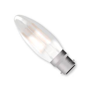 Filament LED Candle 240v 4w B22d Frosted Dimmable - BELL - 05312 LED Lighting Bell  - Easy Lighbulbs