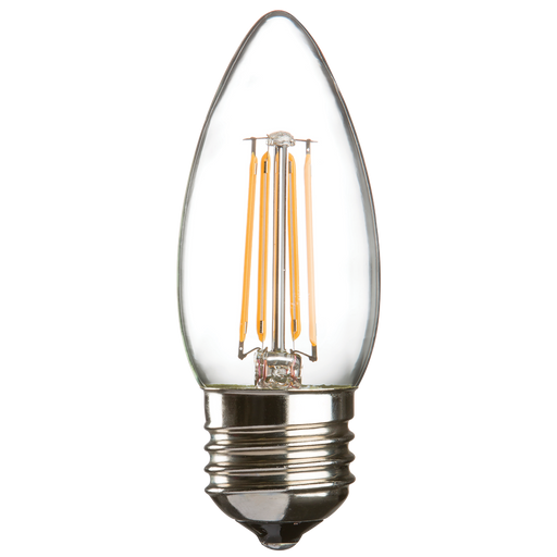 Knightsbridge CL4ESC 230V 4W LED 35mm Candle ES Clear LED Light Bulbs Knightsbridge - Sparks Warehouse