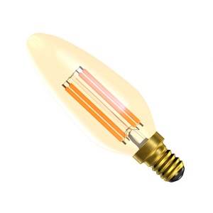 Filament LED Candle 240v 4w E14 300lm Amber Dimmable - BELL - 01454 LED Lighting Bell  - Easy Lighbulbs