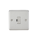 Knightsbridge CL6BC 13A Fused Spur Unit - Rounded Edge Brushed Chrome Fuse Unit Knightsbridge - Sparks Warehouse