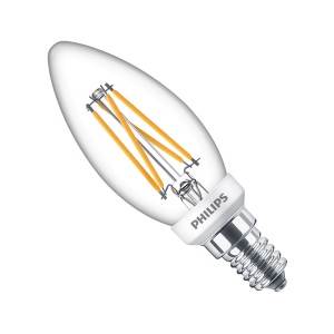 CLA LEDCandle DT6-40w CRI90 B35 CL - E14 Clear LED Candle 927-922 Dim - 64628800 LED Lighting Philips - Sparks Warehouse