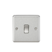 Knightsbridge CL834BC 20A 1G DP Switch - Rounded Edge Brushed Chrome Double Pole Switch Knightsbridge - Sparks Warehouse