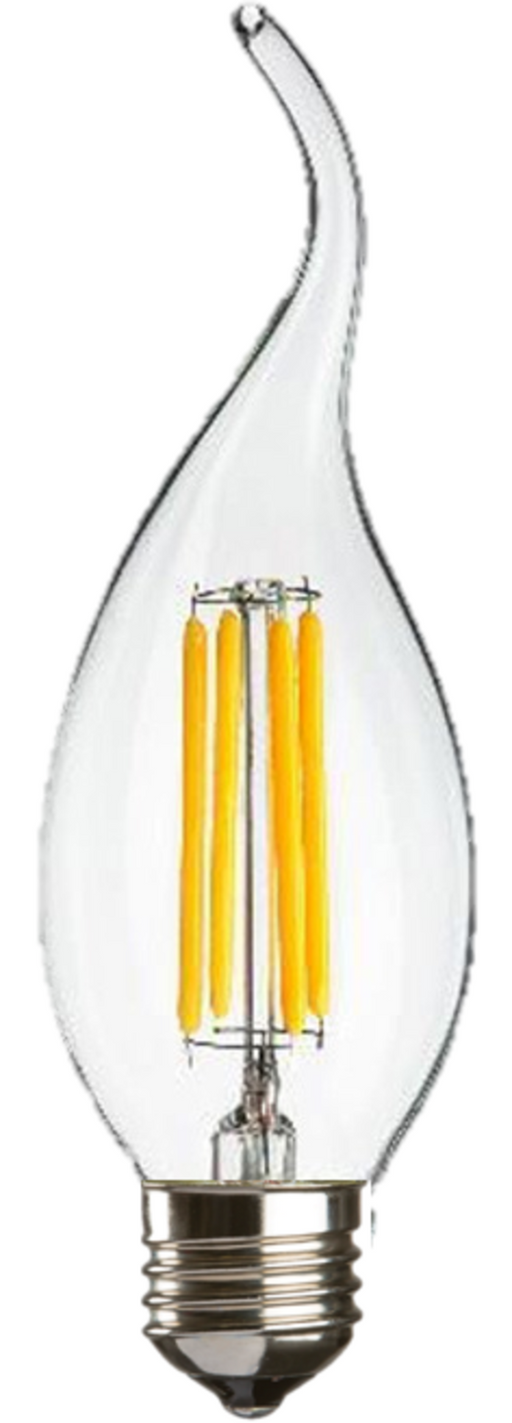 Knightsbridge CLF4ESC 230V 4W ES Clear LED Candle FLAME TIP LED Light Bulbs Knightsbridge - Sparks Warehouse