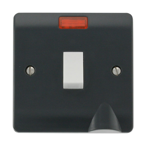 Scolmore CMA023AG - 20A DP Switch With Flex Outlet + Neon Mode Part M Scolmore - Sparks Warehouse