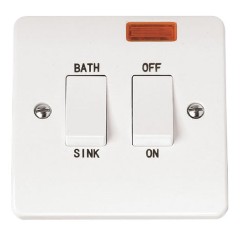 Scolmore CMA024 - 20A DP Sink/Bath Switch With Neon MODE Accessories Scolmore - Sparks Warehouse
