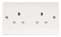 Scolmore CMA032 - 13A 2 Gang Unswitched Socket MODE Accessories Scolmore - Sparks Warehouse