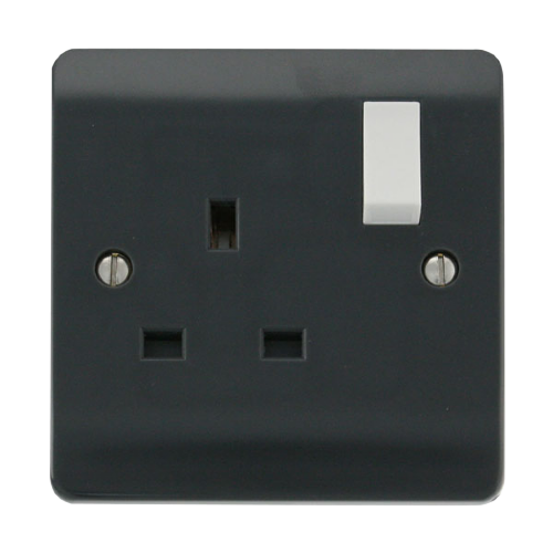 Scolmore CMA035AG - 13A 1 Gang DP Switched Socket Mode Part M Scolmore - Sparks Warehouse