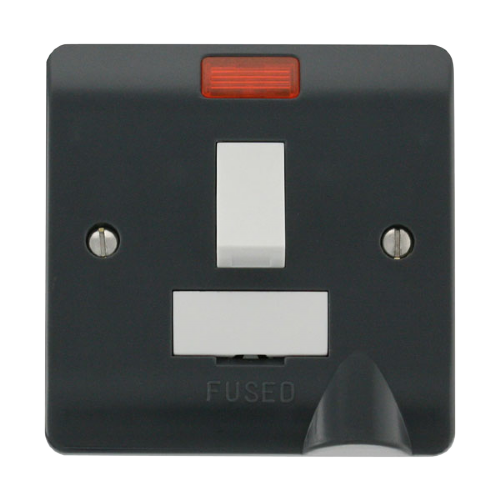 Scolmore CMA052AG - 13A DP Switched Fused Connection Unit With Flex Outlet + Neon Mode Part M Scolmore - Sparks Warehouse