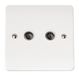 Scolmore CMA066 - Twin Coaxial Outlet MODE Accessories Scolmore - Sparks Warehouse
