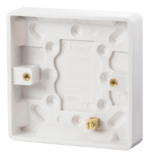 Scolmore CMA080 - 1 Gang 16mm Deep Pattress Box MODE Accessories Scolmore - Sparks Warehouse