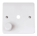 Scolmore CMA145PL - 1 Gang Single Dimmer Plate + Knob MODE Accessories Scolmore - Sparks Warehouse